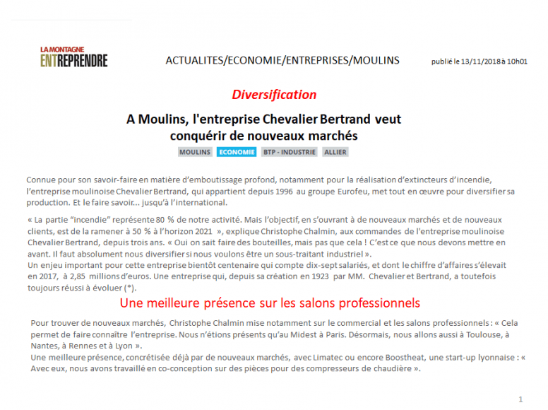 article presse la montagne